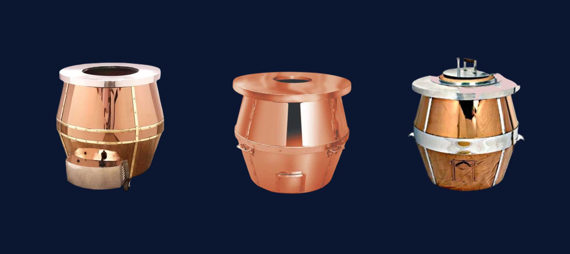 Copper Round Tandoor